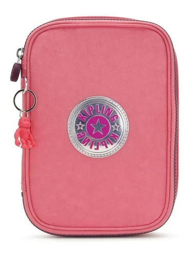 Imagem 1 de 5 de Estojo Grande Estruturado 100 Pens Kipling Original Pink