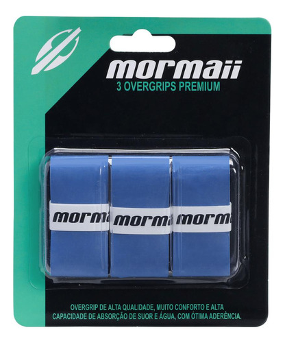 Overgrip Mormaii Premium Beach Tennis Com 3 Unidades Azul