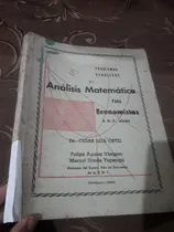 Comprar Libro Problemas Resueltos De Análisis Para Economistas Cesar