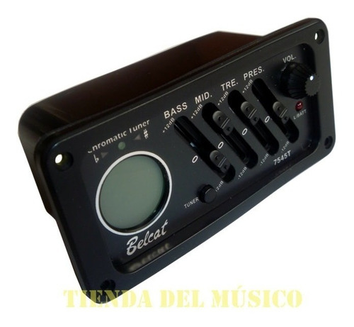 Microfono Activo Belcat 7545t + Afinador Guitarra Acustica /