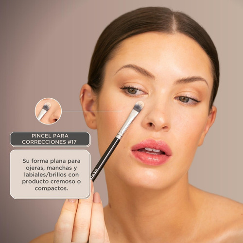 Imagen 5 de 9 de Set Brochas Pinceles Regina Maquillaje Crueltyfree Esencial