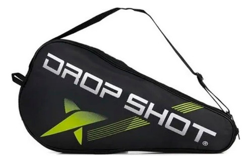 Raqueteira Beach Tennis Drop Shot Capa Para 1 Raquete Cor Preto