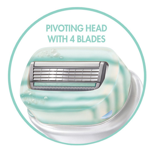 Schick Intuition Razor Cuidado Sensible Para Mujeres Con 2 R