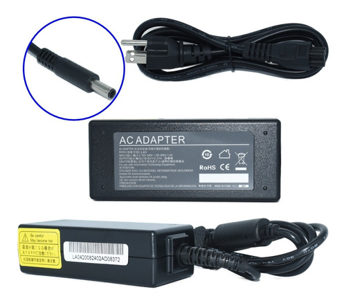 Cargador Compatible Con Dell Punta Delgada 45w 19.5v 2.31a