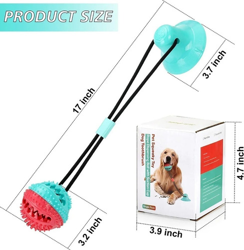 Hu Juguete Interactivo Con Ventosa Tipo Kong For Perros