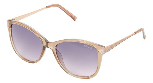 Gafas De Sol Guess Gf6104 Beige/gradient Bordeaux Para Mujer