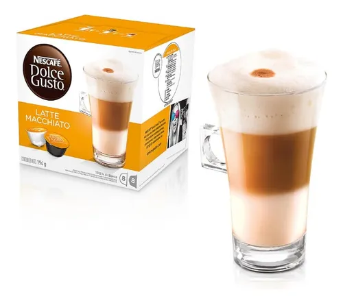 Caja De Cápsulas Dolce Gusto, Latte Macchiato X16