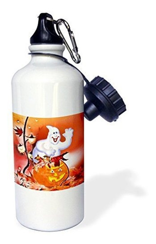 Botella De Agua Deportiva  Halloween Ghost And Pw5on
