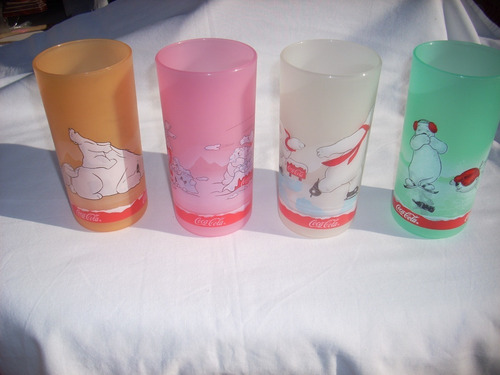 6 Vasos Coca Cola Osos Polares Nuevos En Caja Únicos En Ml