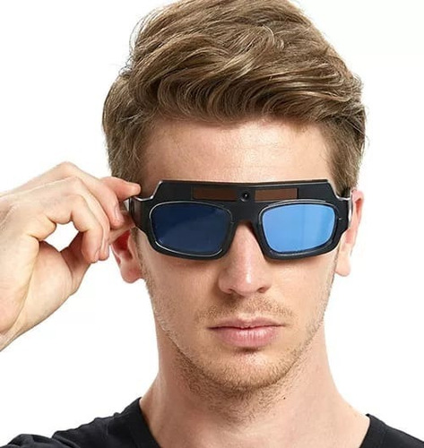 Careta Inteligente Diseño Gafas, Fotosensible Panel Solar 
