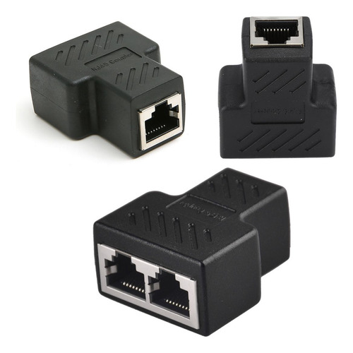 Kit 10x Adaptador Duplicador Splitter Rj45 Rede Lan Ethernet