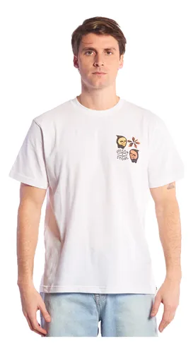 Remera Volcom Lifestyle Hombre Ecoyarns Blanco-multi Cli