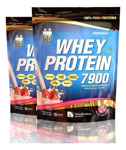 Combo X2 Unidades Gentech® 7900 Whey Protein Sin Tacc