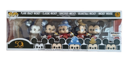 Funko Pop Mickey 5 Pack 50 Aniversario Nuevo Original Sellad