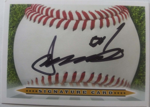 Akinori Iwamura Signed Baseball Card Autografos