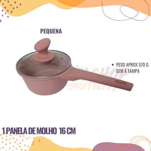 Conjunto De Panelas Antiaderente 10 Peças Teflon Grandes Kit
