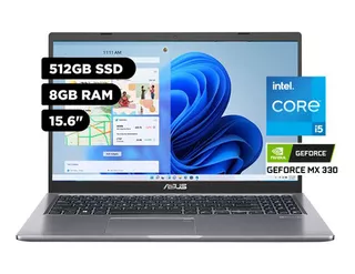 Laptop Asus Intel Core I5 1135g7 8gb 512gb Ssd Nvidia Mx330 Color Gris