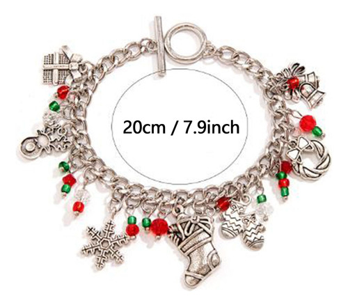 2 Pulsera Navideña, Regalo, Decoración Única, Artesanía