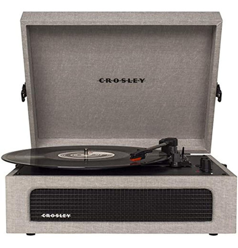 Crosley Cr8017a-gy Voyager Vintage Tocadiscos Portatil Con