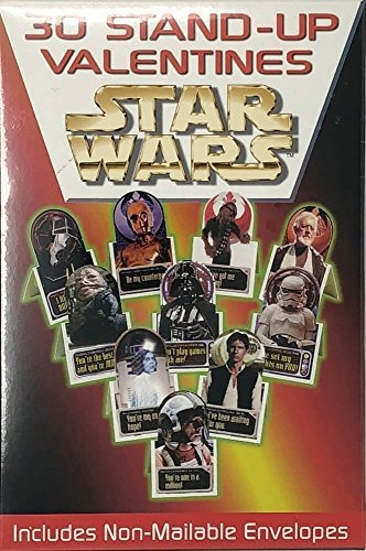 30 Tarjetas Stand-up Valentine Star Wars