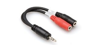 Hosa Ymm-261 Stereo Breakout Cable 3.5 Mm Trs A Dual 3,5 Mm 