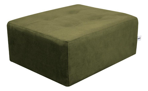 Puff Decorativo P/ Sala Nero Multifuncional Quadrado Chumbo
