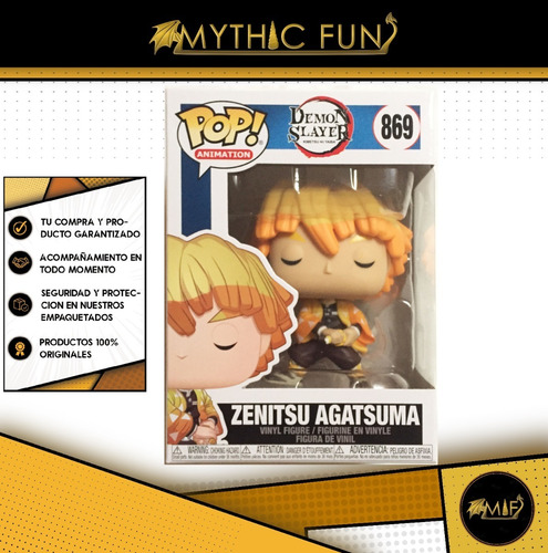 Funko Pop Demon Slayer - Zenitsu Agatsuma 869 (Usado)