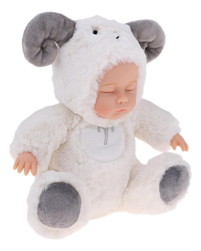25cm Cute Soft Stuffed Reborn Constellation Doll White
