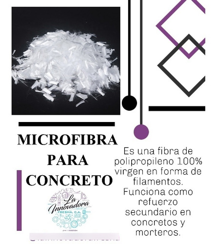 Fibra Para Concreto Microfibra 