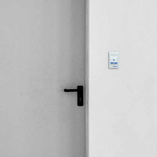 Timbre Inalambrico Interior Gran Alcance A Pila 32 Canciones Color Blanco