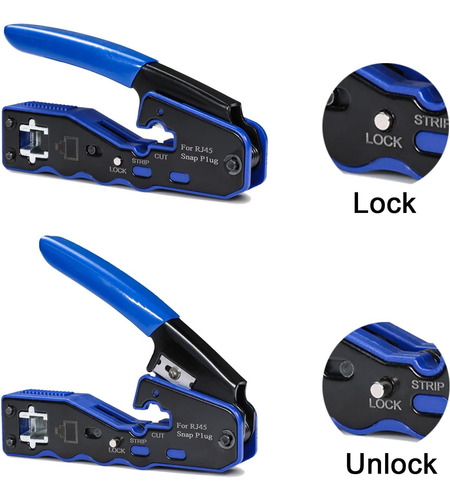 Kit De Herramientas De Crimpado Rj45 Todo En Uno, Crimpadora
