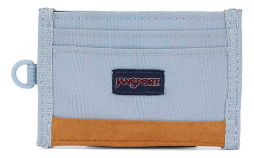 Tarjetero Jansport Cartera Casual Core Cardholder Wallet Color Azul Claro Diseño De La Tela Liso