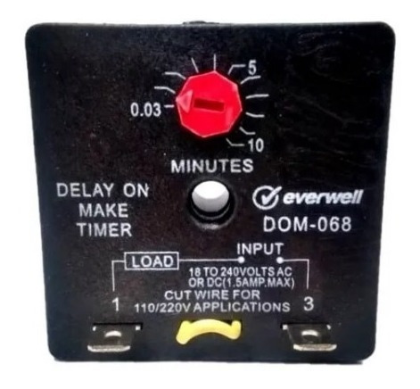 Retardador Manual Delay Toner 0,03 - 10 Minutos Everwell