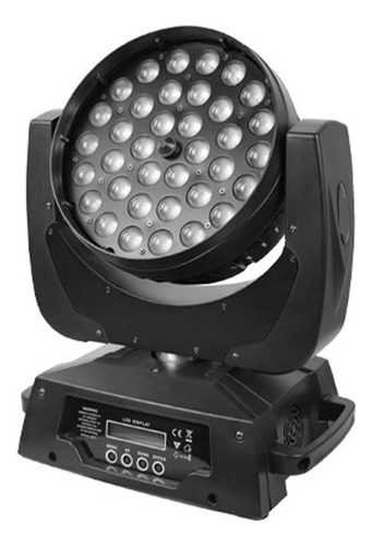 Luz Principal Móvel Com Zoom Led 36x10w Rgbwa+uv 4 Em 1