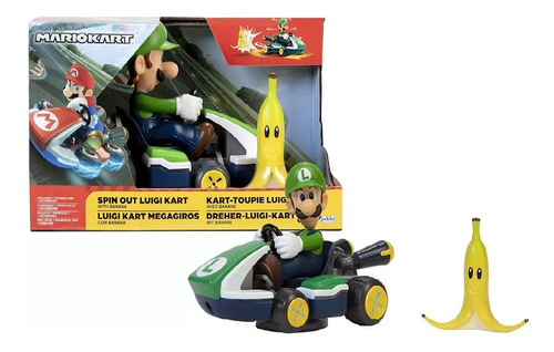 Super Mario Kart Spin Out Luigi Kart - Candide