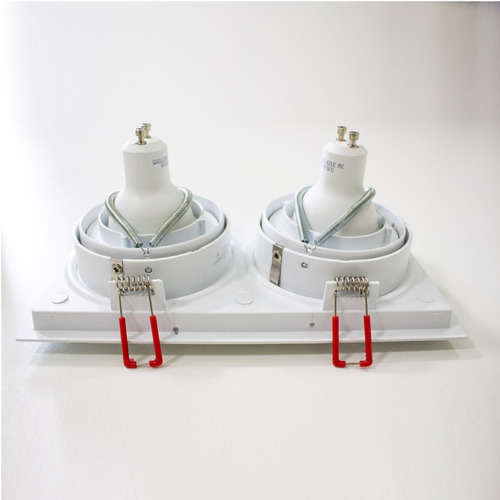 6x Spot Embutir Duplo Recuado Click +12 Led Mr16 5w St441