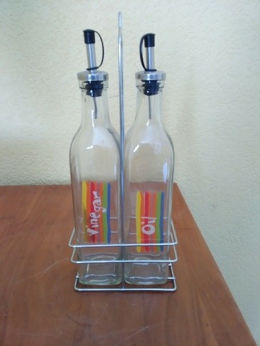 2 Botellas Dispensadoras Salsa Aceite Y/o Vinagre 500 Ml