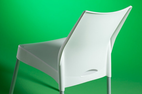 Silla Plástica Apilable Malba Pack X6 Hogar Exteri Interior