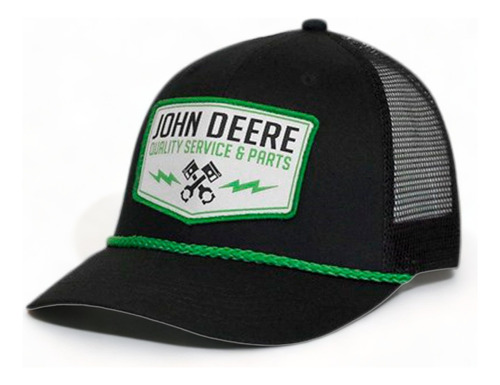 Gorra John Deere  Snapback Original Color Negro