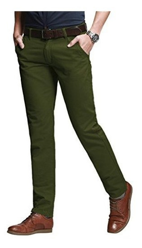 Partido Pantalon Para Hombre Ajustado Elastico Informal