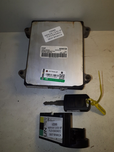 Kit Módulo Injeção Meriva 07 1.8 8v Flex Fcvp 93350128 V2066