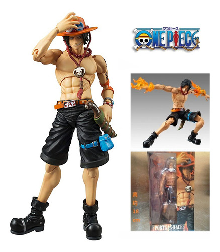 Figura De Acción De Anime One Piece Ace Pvc Móvil