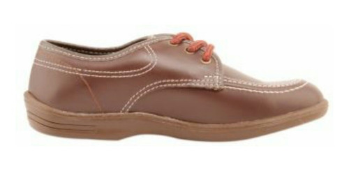 Zapatos Café En Cuero Croydon Talla 27 Y 32