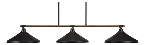 Toltec Lighting Blacksmith Barra Luz Tono Metal Granito