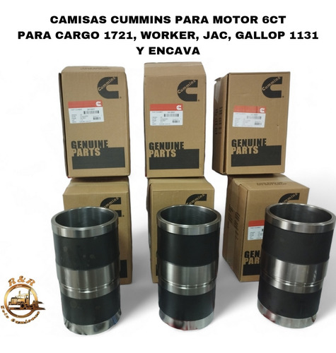 Camisas Cummins Para Motor 6ct Para Cargo 1721, Worker