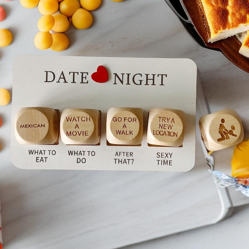 . Dados De Cita Nocturna For Parejas, Juego De Cubos,
