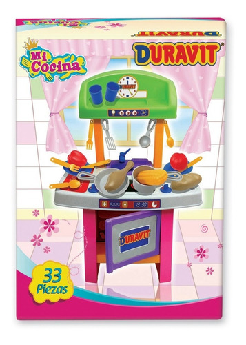 Cocinita Duravit Juegos C/ 33 Accesorios Juguetes Niñas Chef