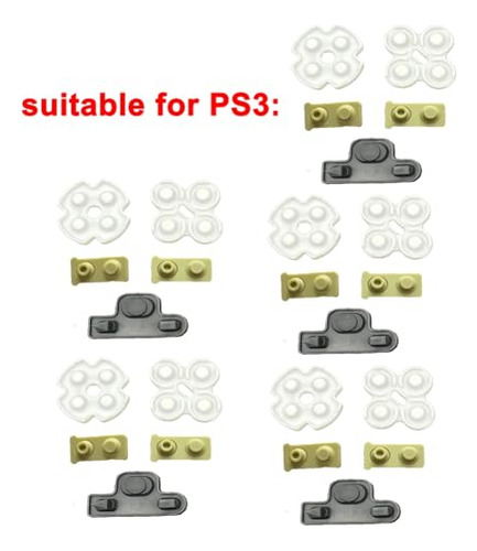 Pack De 5 Pads Silicona Para Reparar Controlador Ps3