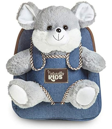 Morral De Peluche Para Niños Diseño De Oso. Naturally Kids