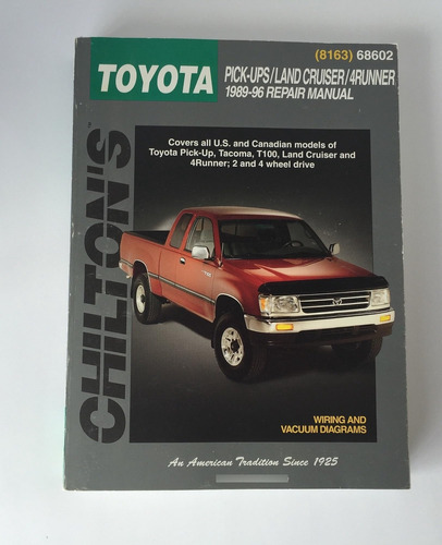 Libro: Toyota Pick-ups, Land Cruiser, And 4 Runner,